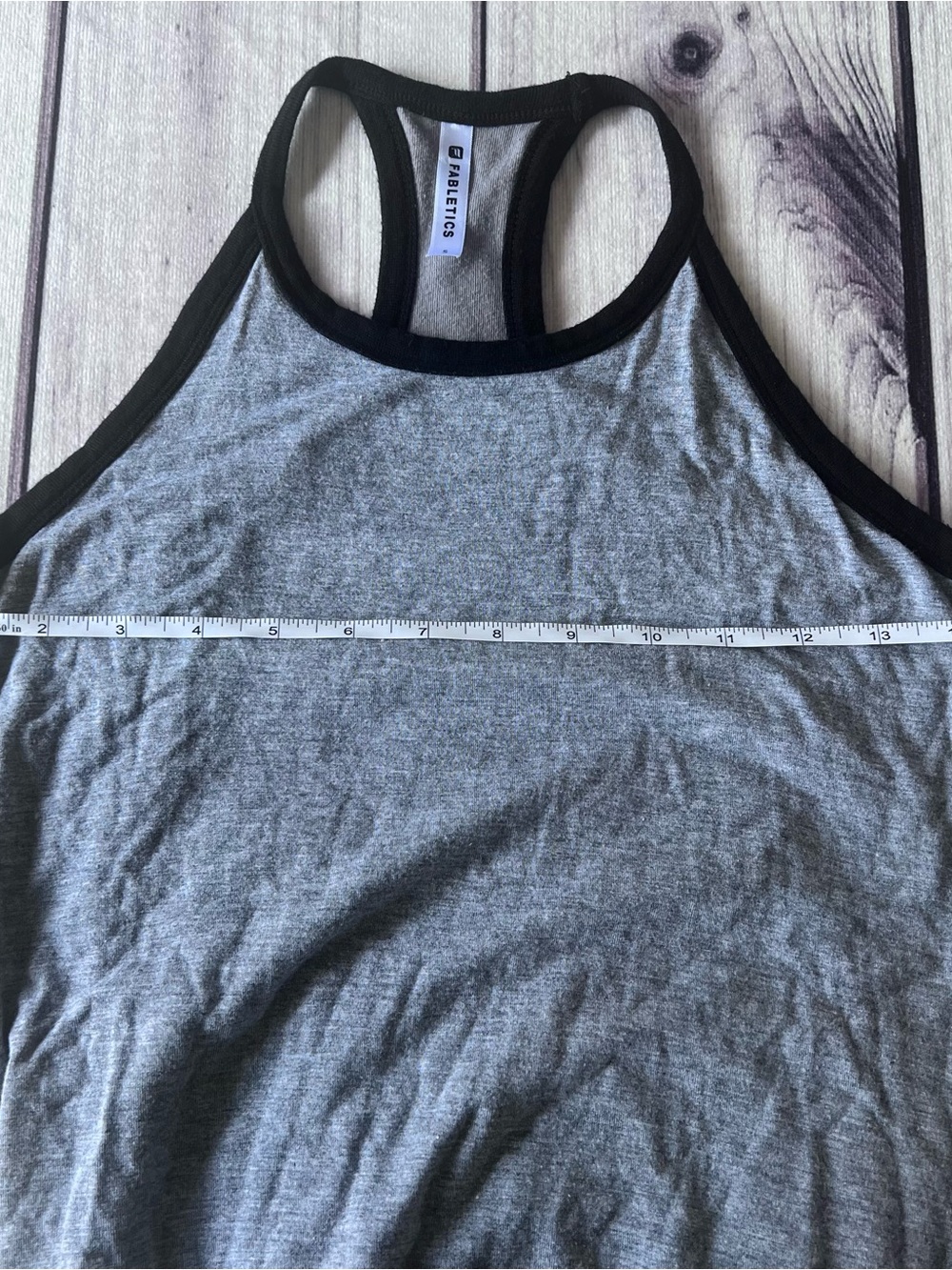Fabletics Grey Racerback Ruched Midi Dress - Picture 9 of 9